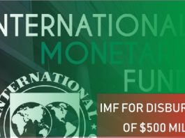 IMF for disbursement of $500 million