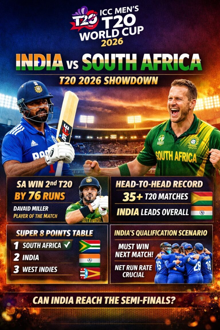 India vs South Africa T20 showdown 2026