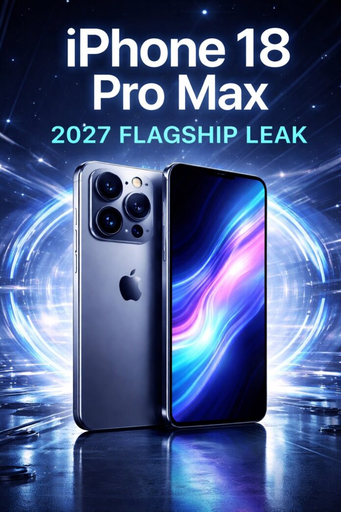Futuristic iPhone 18 Pro Max concept