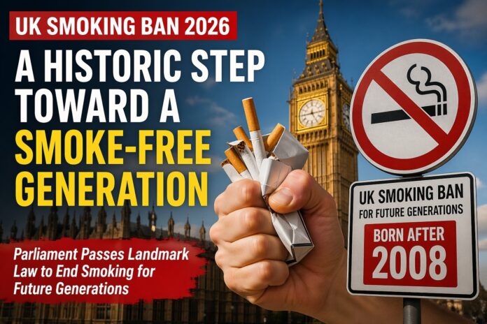 UK smoking ban for future generations