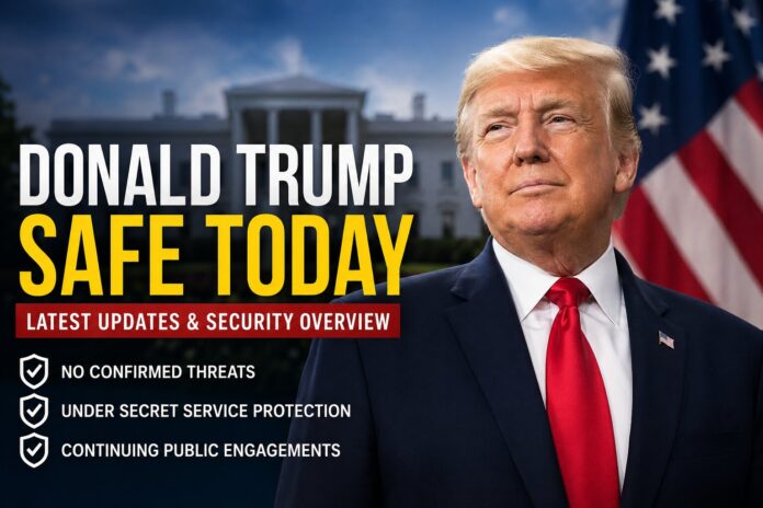 Donald Trump news update graphic