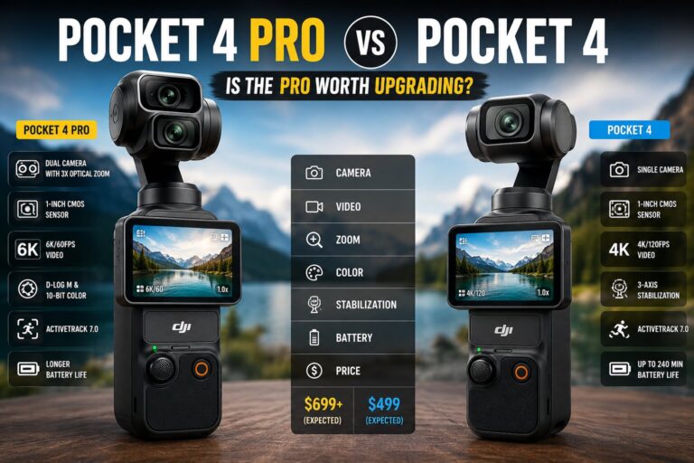 Pocket 4 vs Pocket 4 Pro comparison