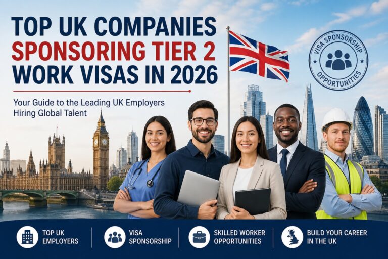 UK companies sponsoring work visas 2026