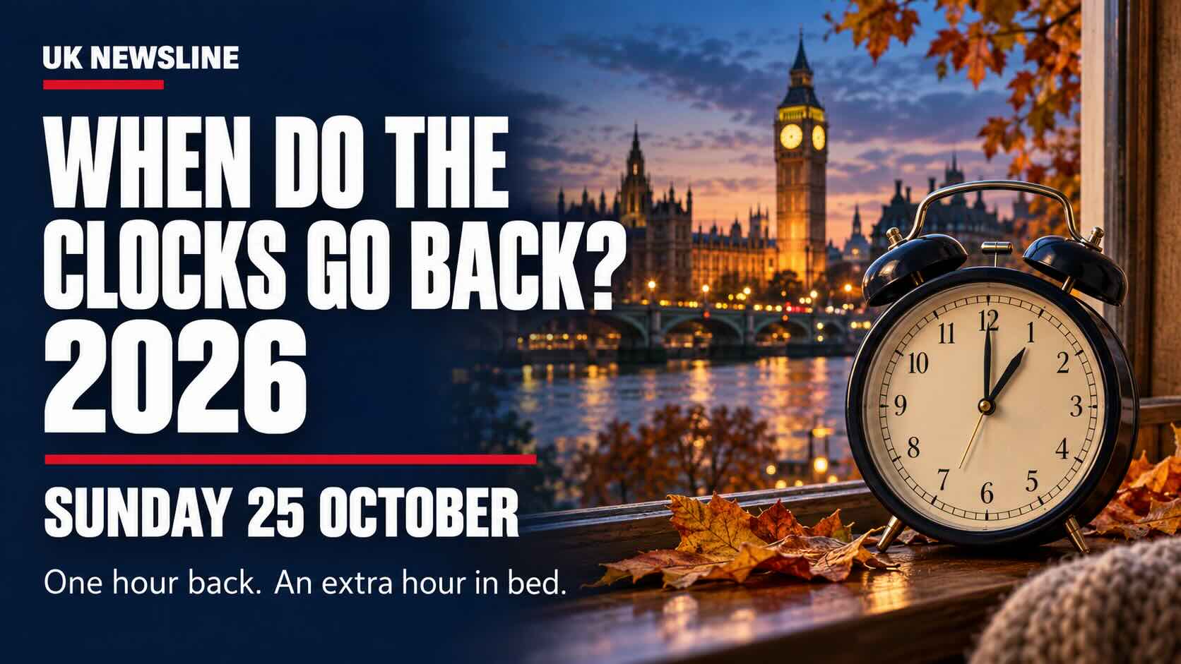When Do the Clocks Go Back in 2026? Date, Time and What to Expect