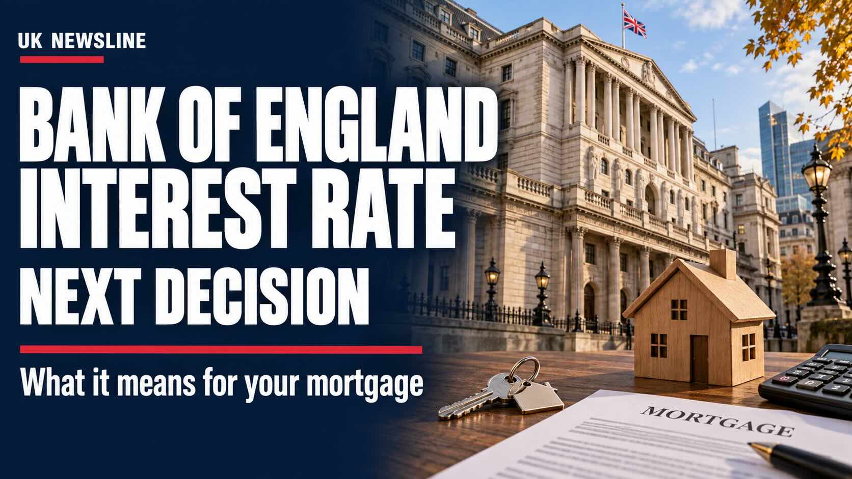 Bank of England Interest Rate: Next Decision Date and impact on Your Mortgage