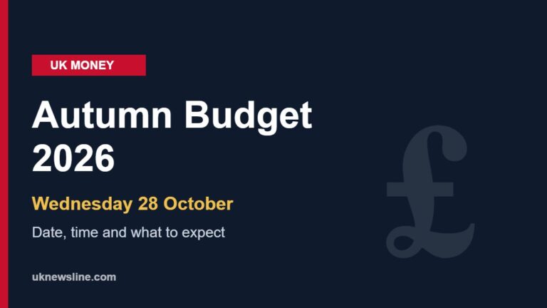 Autumn Budget 2026 on Wednesday 28 October