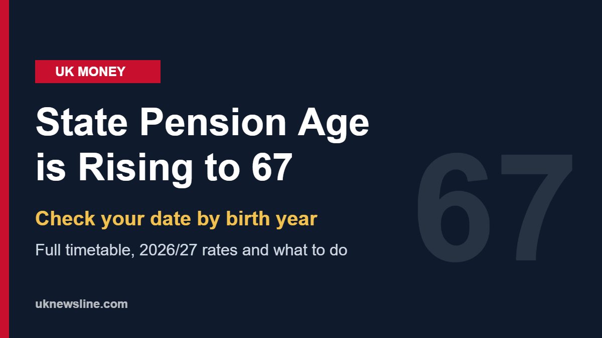 State Pension Age Rising to 67: Full Timetable by Date of Birth (2026–2028)